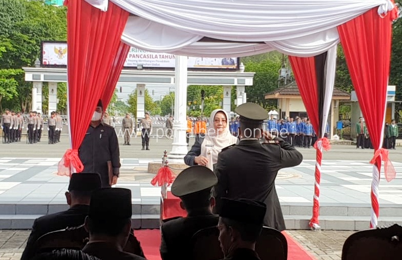 Pimpin Upacara Hari Lahir Pancasila Bupati Ajak Gotong Royong